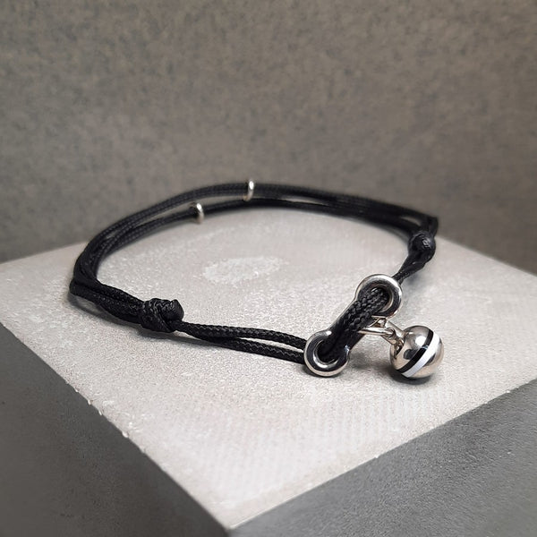Bracelet nœuds coulissants homme bouée Bilou n°1 argent rhodié